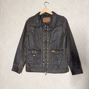 Outback Trading Company Women’s The Original Bush Calgary Moto Jacket in Brown S